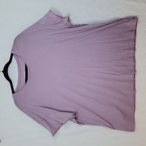 Terra & Sky Women's Short Sleeve T-shirt Lavender Size 1X